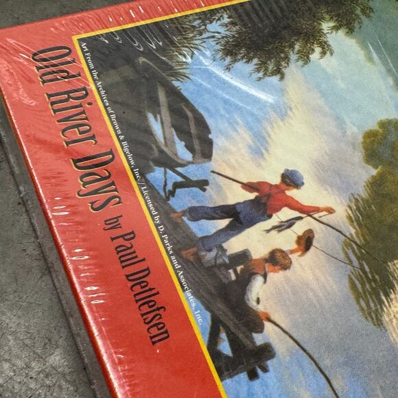 Old River Days Paul Detlefsen 550 Piece Jigsaw Puzzle NEW 15.5"x18" Sunsout - Picture 3 of 3